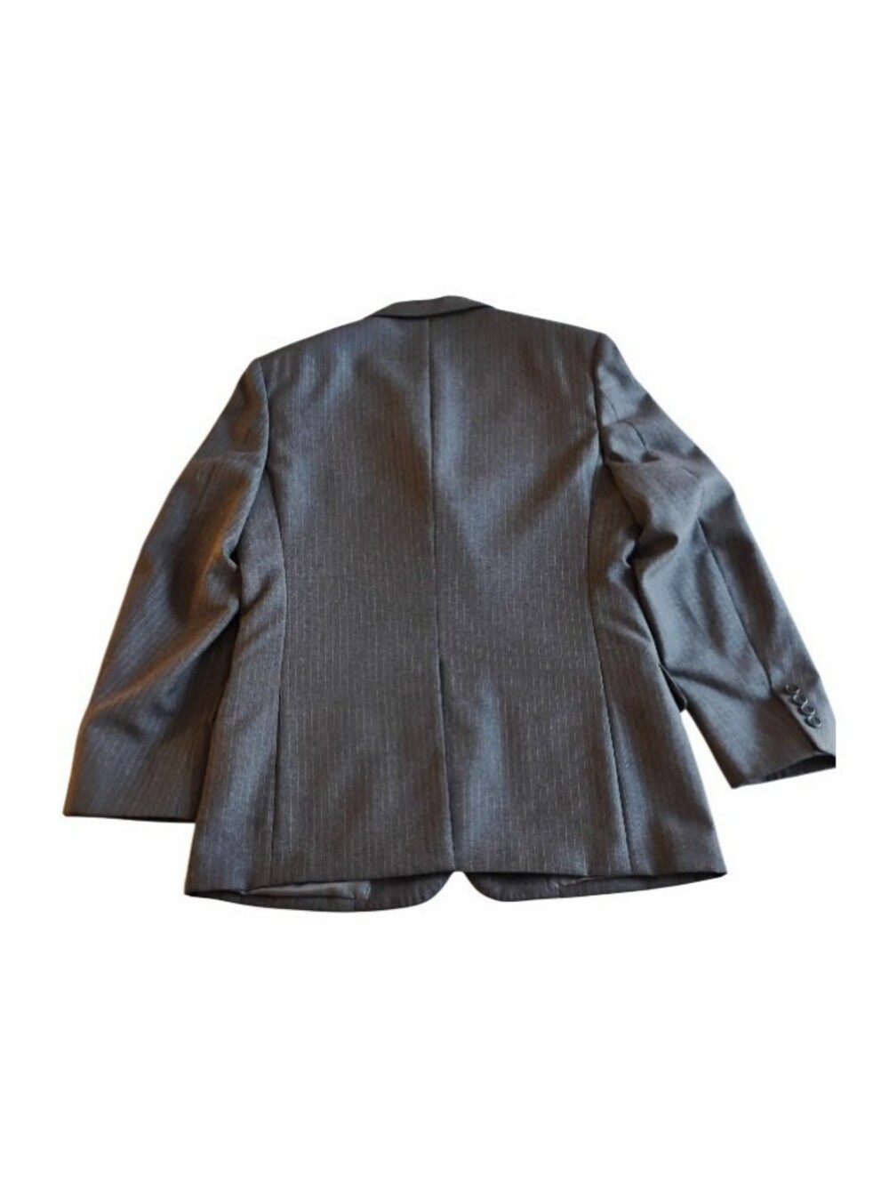 Vintage Pre-owned Oliver Hunt Hand Tailored Suit Charcoal Gray 38S 40S 28x30 - Picture 5 of 6